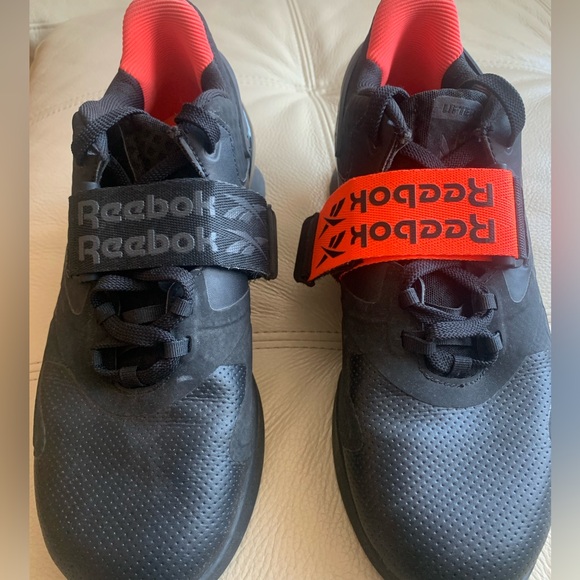 Reebok Legacy Lifter II Mens Size 8 Black Weightlifting Workout Fitness Shoes - Picture 11 of 15